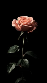 Coral Bloom's Solitary Dance Against Darkness