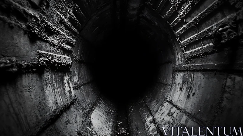 Grim tunnel throat swallowing light into industrial oblivion.