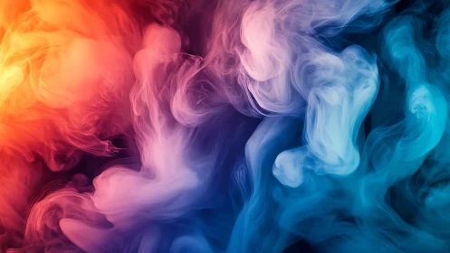 Chromatic fluid dynamics of multicolor vapor plumes study.