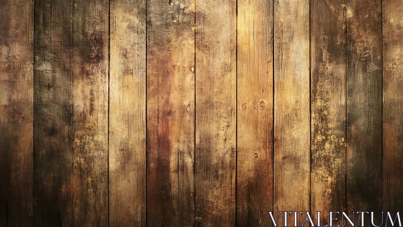 Weathered vertical wooden planks form a warm rustic backdrop