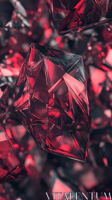 Crystalline ember hearts caught in electric velvet dusk.