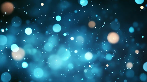Starlit aqua bokeh drift in a soft midnight shimmer field.
