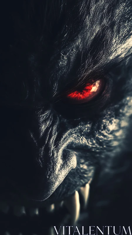 Nightbound predator narrows a molten eye at unseen prey