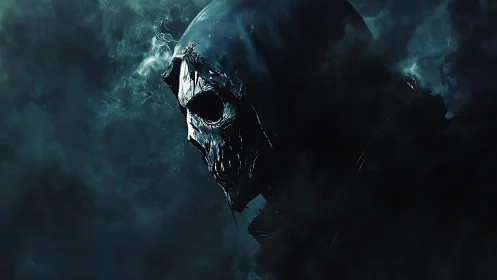 Hooded voidwalker smiles through cracked nightmare bone