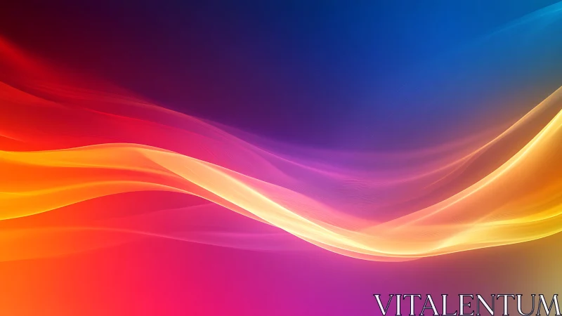 Gradient light waves form fluid motion across a vivid spectrum