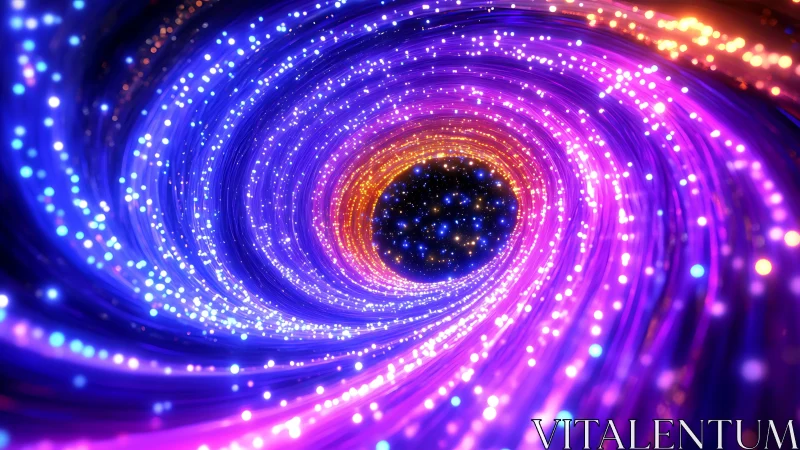 Quantum data vortex with luminous helical photon streams.