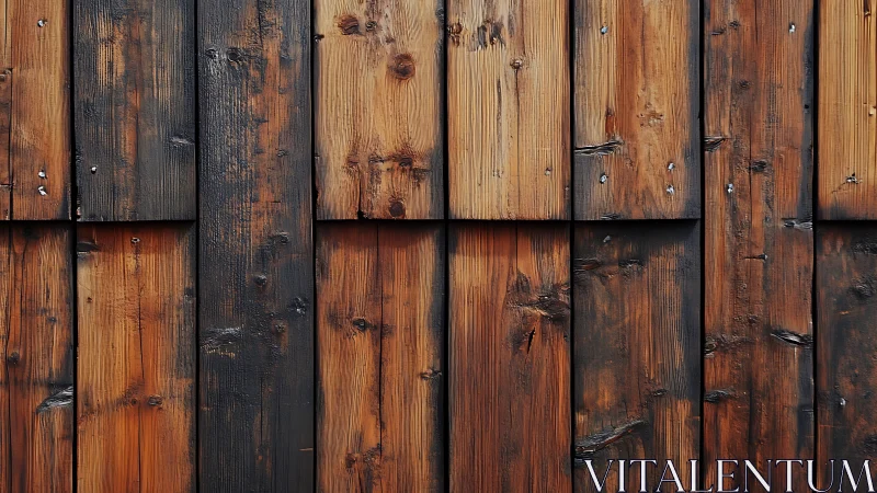 Reclaimed Wood Flooring Displays Rich Patina and Varied Tonal Depth Throughout