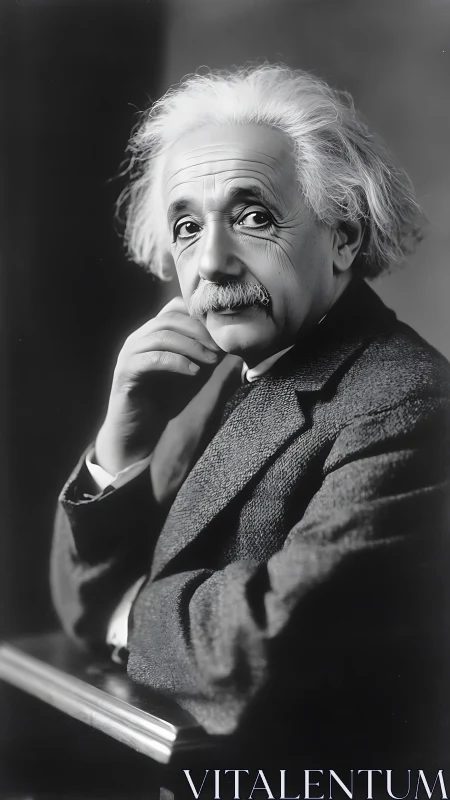 Contemplative elderly man in classic monochrome portrait.