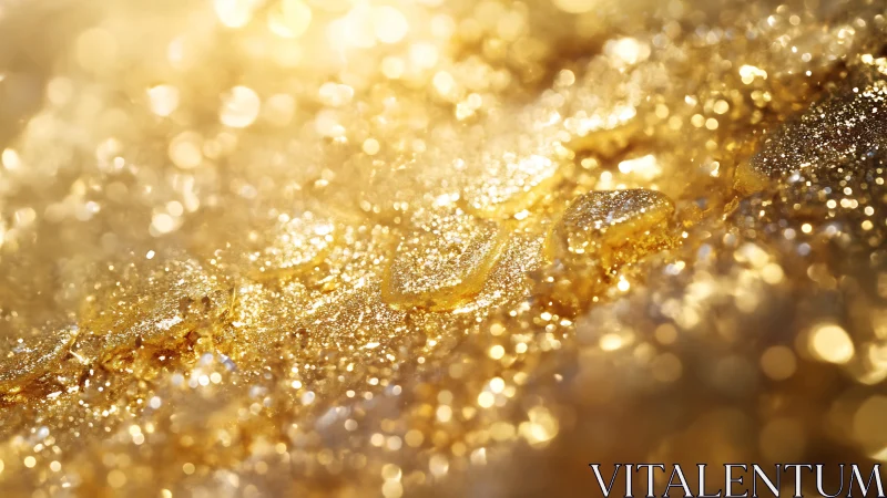 Liquid stardust shimmer over molten fields of golden light.