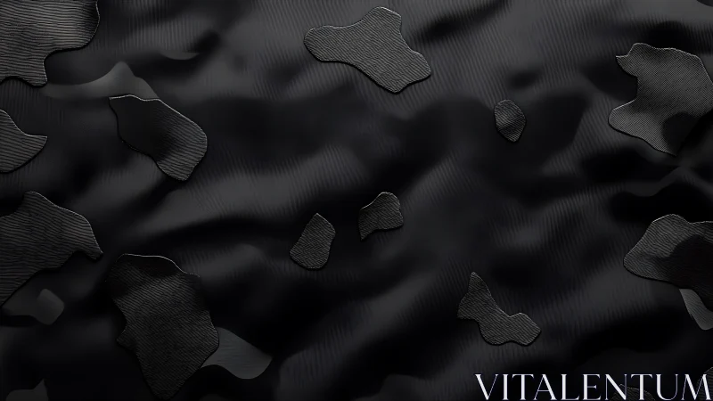 Dark abstract camouflage texture creates a sleek urban mood