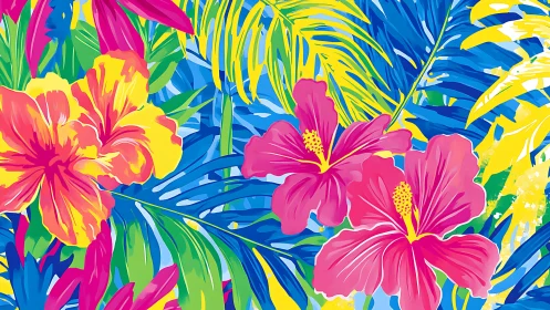 Tropical Paradise Blooms in Vivid Color.