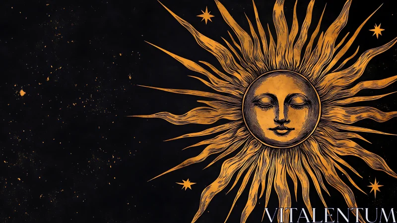 Solar dream drifts quietly through a starlit velvet void