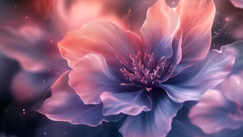 Ethereal Peony: Luminescent Digital Bloom Study.
