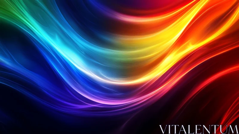 Flowing rainbow light waves for vivid everyday inspiration.