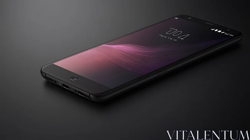 Sleek Modern Smartphone with Elegant Rose Gradient Display