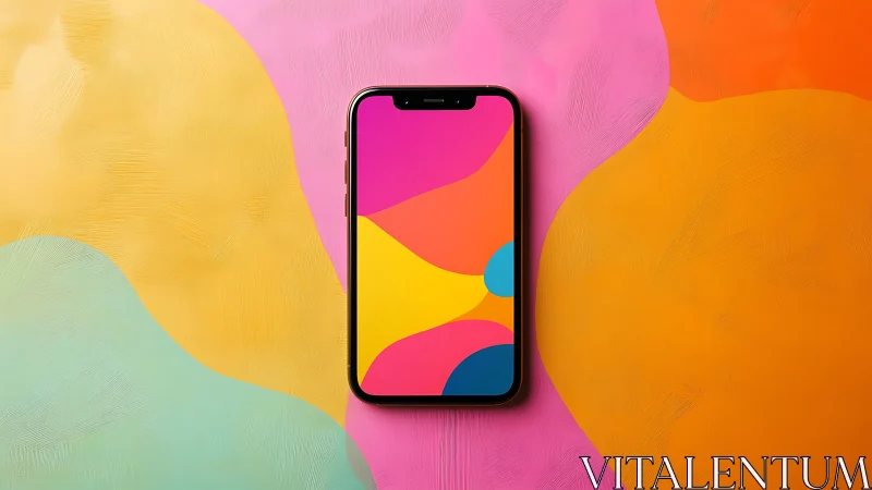 Chromatic Rebellion: A Smartphone's Kaleidoscopic Soul.