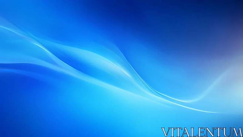 Abstract blue wave background with smooth gradients and light effects.