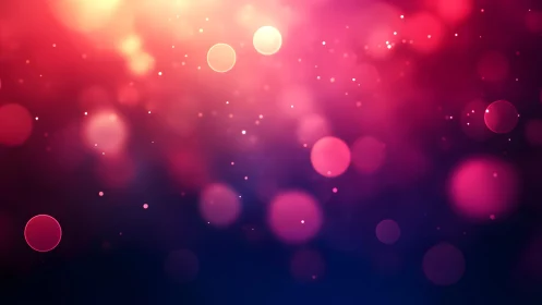Vibrant abstract bokeh lights background in pink and purple tones.
