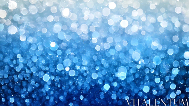 Defocused blue and white circular highlights form dense field