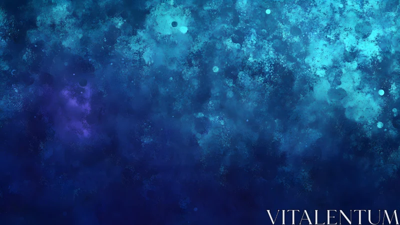 Abstract deep blue and turquoise textured digital background art.