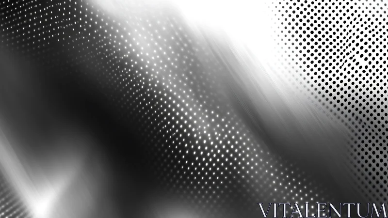 Monochrome diagonal halftone dots with glowing light band.