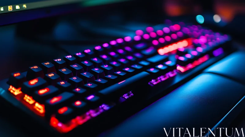 RGB mechanical gaming keyboard with vivid per-key backlighting