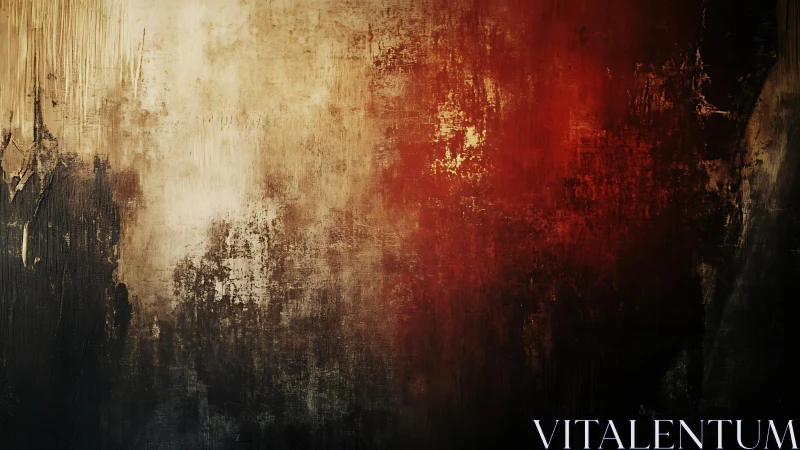 Moody Abstract Grunge Texture with Red and Black Tones.