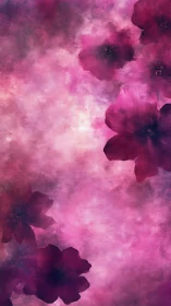 Dreamy Floral Fog: A Soft Symphony of Pink Petals.