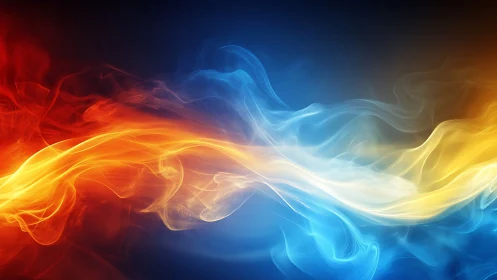 Flowing Fire and Ice Waves Abstract.