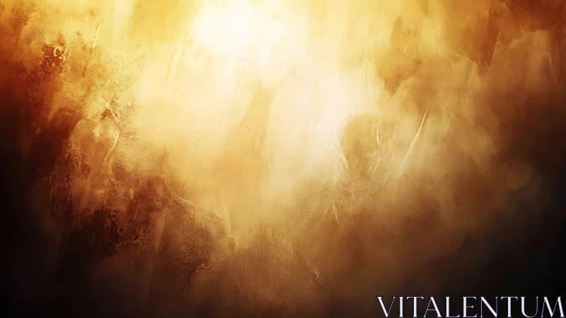 Radiant golden abstract glow blends light and textured haze.