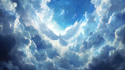 Celestial wings unfurl in a radiant break between storms.