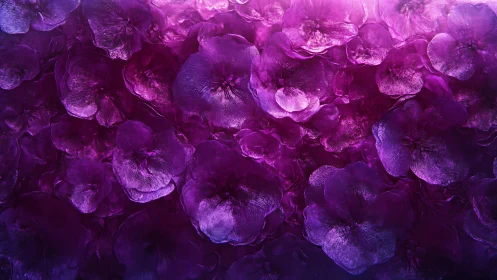 Purple Petals Layered in Abundant Floral Density.