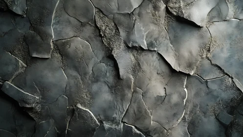 Layered cracked stone surface with rough textures.