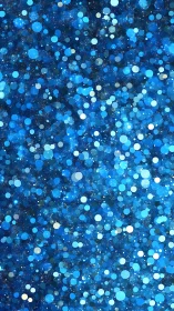 Starlit blue bokeh galaxy drifts in a shimmering night veil.