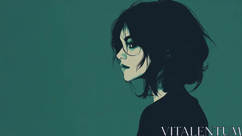 Moody side-profile portrait captures quiet, introspective strength