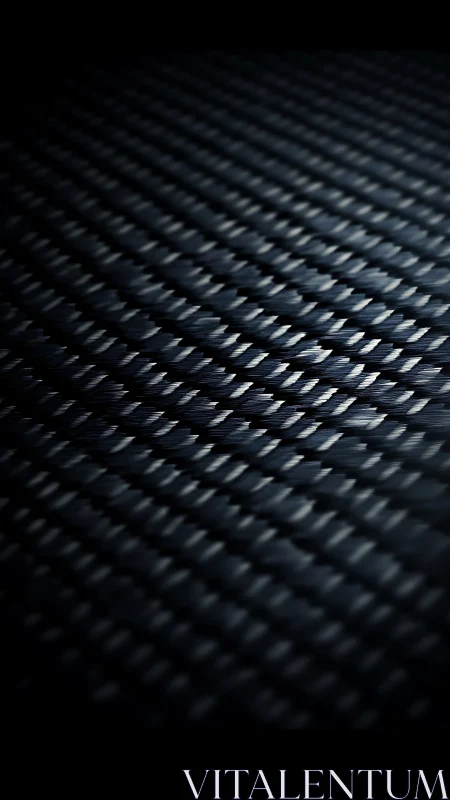 Carbon fiber weave surface under raking light, macro study.