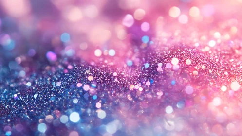 Sparkling Pink and Blue Glitter Abstract Bokeh Background.