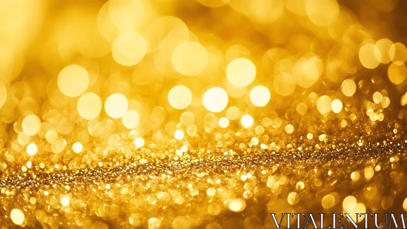 Sparkling golden bokeh abstract background with shimmering light.