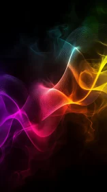 Spectral waveform ribbons in luminous chromatic turbulence.