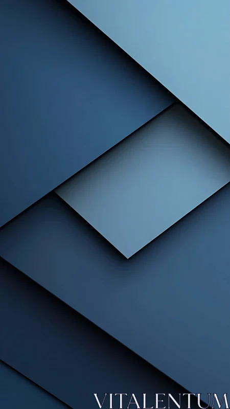 Layered cyanometric planes with oblique geometric stacking.