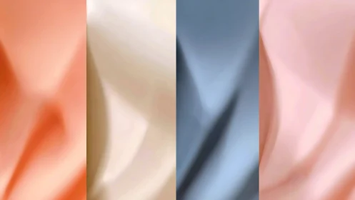 Soft gradient folds in four vertical pastel panels.