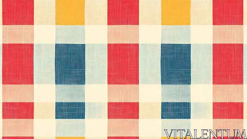 Grid-based plaid pattern shows regular checked color layout