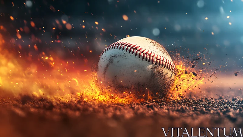 Blazing fastball comet skidding through molten infield dust.