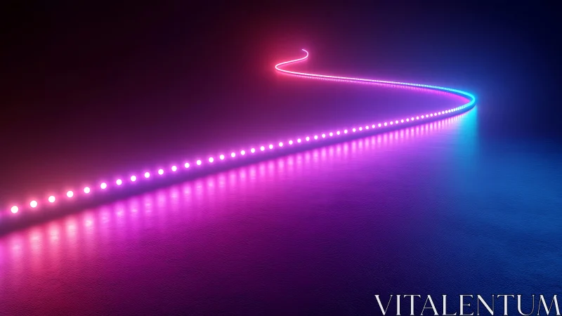 Neon river of pixels curls into a glowing midnight horizon