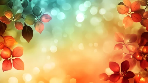 Luminous Wildflowers with Bokeh Glow and Gradient Light.