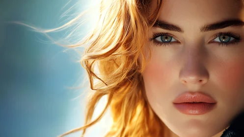 Close-up portrait shows detailed face with sharp focus