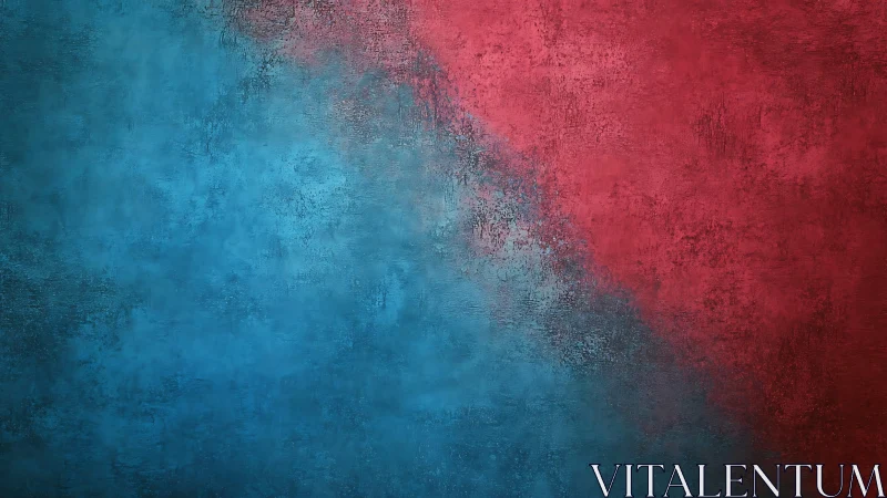 Colorful textured blend gently unites bold red and calm blue