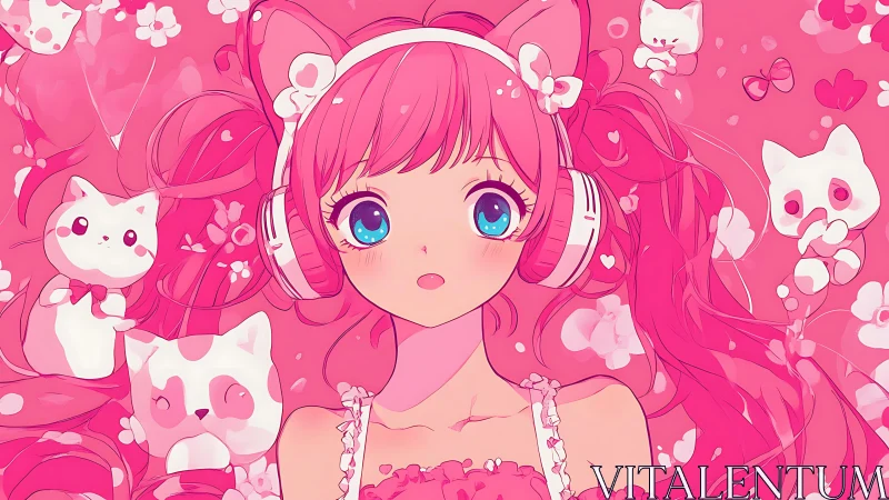 Bubblegum beats swirl around a wide-eyed neko dreamer