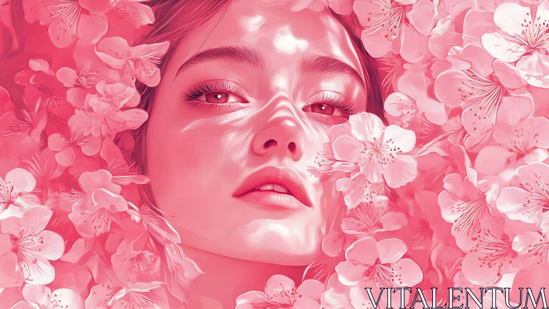 Soft blossom daydream with a petal-kissed portrait glow.