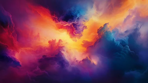 Nebulae ignite where sunrise and storm clouds collide